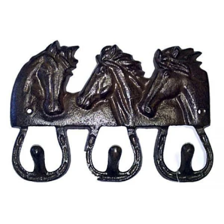 Вешалка настенная (21.5х2.7х15 см) Лошади 14223