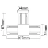 Коннектор T-образный Crystal Lux CLT 0.211 08 WH