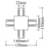 Коннектор X-образный Crystal Lux CLT 0.2211 04 BL