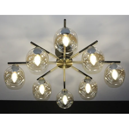 40369MD/8 MBK+AB (1) Люстра (NW) 