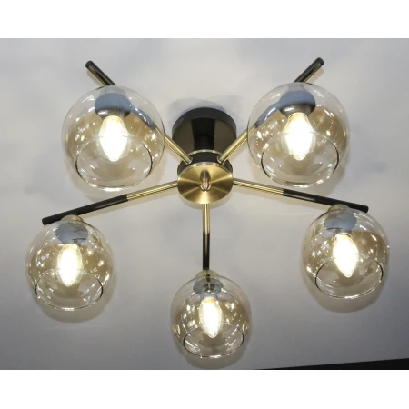 40369MD/5 MBK+AB (1) Люстра (NW) 