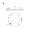 Встраиваемый светодиодный светильник Arlight DL-172M-15W Day White 020112