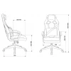 Игровое кресло Driver, желтый, черный, кожа искусственная