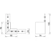 L-образный угол-соединитель для подвесного/накладного/встраиваемого магнитного шинопровода