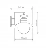 Уличный настенный светильник Talli D IP44 Elektrostandard GL 3002D черный