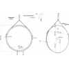 Зеркало настенное с подсветкой (80 см) Milan AM-Mil-800-DS-F