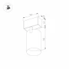 Трековый светодиодный светильник для магнитного шинопровода Arlight Mag-Spot-45-R65-18W Day4000 033086