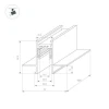 Шинопровод магнитный встраиваемый Arlight Mag-Orient-Track-2652-FDW-1000 035796
