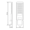 Уличный светодиодный консольный светильник Gauss Avenue 629536320 Уличный светодиодный консольный светильник Gauss Avenue 629536320