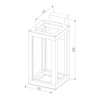 Уличный настенный светодиодный светильник Elektrostandard Frame 1527 Techno Led черный 4690389172335