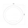 Уличный настенный светодиодный светильник Elektrostandard Ring 1710 Techno Led черный 4690389175985