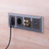 ТВ-розетка Werkel оконечная черный матовый W1183008 4690389157028