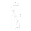 Подвесная люстра Eurosvet Prism 50236/3 прозрачный