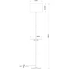 Торшер Arte Lamp Combo A4056PN-1WH