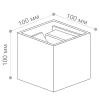 Уличный настенный светодиодный светильник Feron Майами DH012 48097 Уличный настенный светодиодный светильник Feron Майами DH012 48097