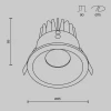 Встраиваемый светодиодный светильник Maytoni Technical Zoom DL034-L12W4K-W