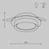 Встраиваемый светильник Maytoni Hoop DL086-GX53-RD-BG