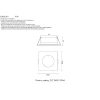 Встраиваемый светильник Crystal Lux CLT 046C1 BL IP44