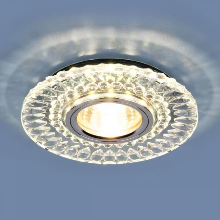 Встраиваемый светильник Elektrostandard 2197 MR16 CL/SL прозрачный/серебро 4690389101021
