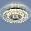 Встраиваемый светильник Elektrostandard 2197 MR16 CL/SL прозрачный/серебро 4690389101021