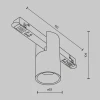 Трековый светодиодный светильник Maytoni Technical Magnetic Exility Alfa TR122-4-7W-DS-W