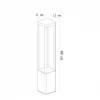 Уличный светодиодный светильник Arte Lamp Pherkad A2726PA-1BK