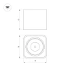 Потолочный светодиодный светильник Arlight SP-Dice-S78x78-10W Day4000 046634