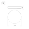 Потолочный светодиодный светильник Arlight SP-Flower-R280-15W Warm3000 049800