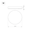 Потолочный светодиодный светильник Arlight SP-Flower-R410-32W Warm3000 049798