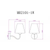 Бра MyFar Charlotte MR2101-1W