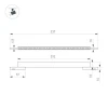 Трековый светодиодный светильник Arlight Mag-Microcosm-Laser-L300-15W Warm3000 043275 Трековый светодиодный светильник Arlight Mag-Microcosm-Laser-L300-15W Warm3000 043275