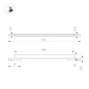 Трековый светодиодный светильник Arlight Mag-Microcosm-Flat-L600-16W Warm3000 043273