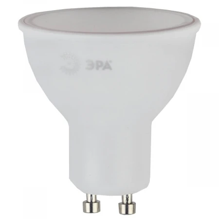 Лампа светодиодная ЭРА GU10 7W 2700K матовая ECO LED MR16-7W-827-GU10 Б0040874