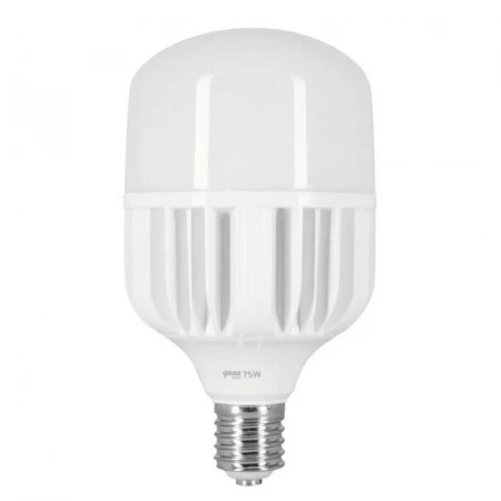 Лампа светодиодная сверхмощная Gauss E40 75W 6500К матовая 11734382