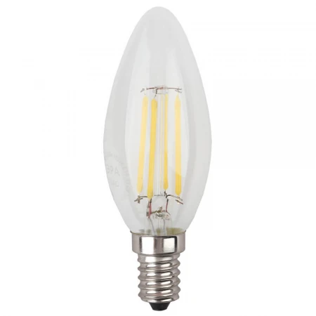 Лампа светодиодная филаментная ЭРА E14 7W 2700K прозрачная F-LED B35-7W-827-E14 Б0027942