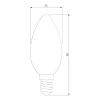 Лампа светодиодная филаментная Elektrostandard BLE1426 E14 9W 4200K прозрачная a050132