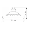 Лампа светодиодная диммируемая Arlight GU10 15W 4000K матовая AR111-Unit-GU10-15W-Dim Day4000 025624