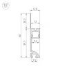 Профиль встраиваемый Arlight PLINTUS-FANTOM-L-2000 BLACK 041213