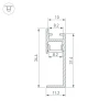 Профиль встраиваемый Arlight Plintus-H35-F-2000 Anod 046858