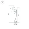 Профиль встраиваемый Arlight Plintus-H58-F-2000 White 045297