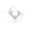 Профиль с рассеивателем Arlight ALU-D45-2000 ANOD+FROST 018252