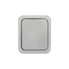 Переключатель проходной Mini OG IP54, о/у, серый KRANZ KR-78-0837