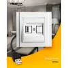 Розетка USB Vesta-Electric Verona белый FRZ00050301BEL