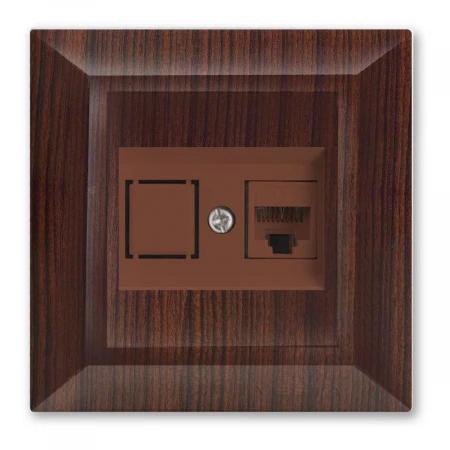 Розетка LAN Vesta-Electric Roma Mebel коричневый FRZCW010101FRN