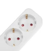 Удлинитель STANDARD 6 гнезд, 3м, 3х1,0мм², с/з, с выключателем, белый REXANT 13-4047