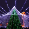 Уличная светодиодная гирлянда Ardecoled нить 230V синий/белый ARD-String-Classic-10000-Black-100Led-Flash Blue 025803