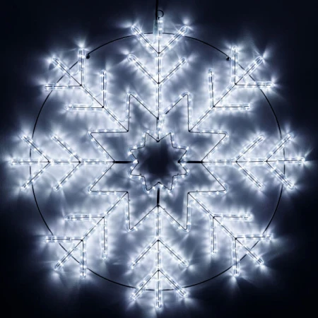 Светодиодная фигура Ardecoled Снежинка ARD-Snowflake-M8-950x950-540Led White 034254