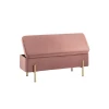 Банкетка Stool Group Болейн с ящиком велюр розовый 20A544VF-8167-30