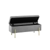 Банкетка Stool Group Болейн с ящиком велюр серый 20A544VF-MOMO-38