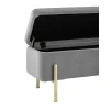 Банкетка Stool Group Болейн с ящиком велюр серый 20A544VF-MOMO-38